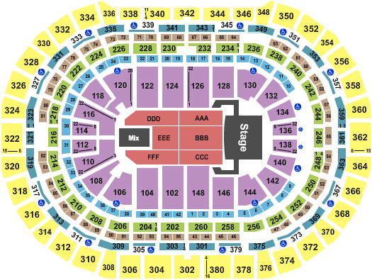 Ball Arena Seating Chart Rows Seats and Club Info